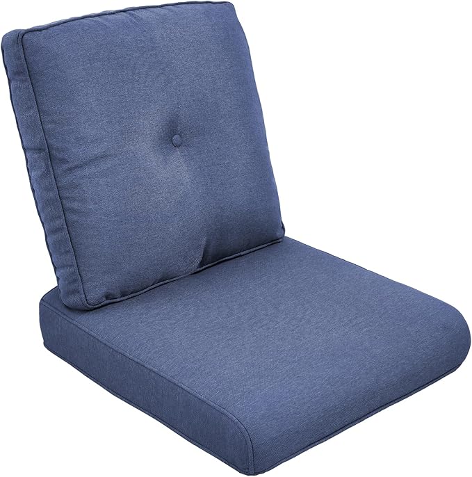 Outdoor Chair Cushion Set, 25 x 22 Deep Seat Cushion, Patio Chair Cushions by moosprr