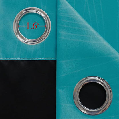 Teal Blackout Curtains 84 Inches Long, Ombre Purple Blackout Curtains - Image 7
