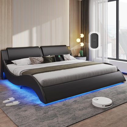 dictac king size bed frame with headboard and, main product view