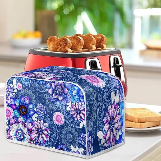 Bright Blossoms Toaster and Blender Cover Set Boho Mandala Floral Small - Image 6