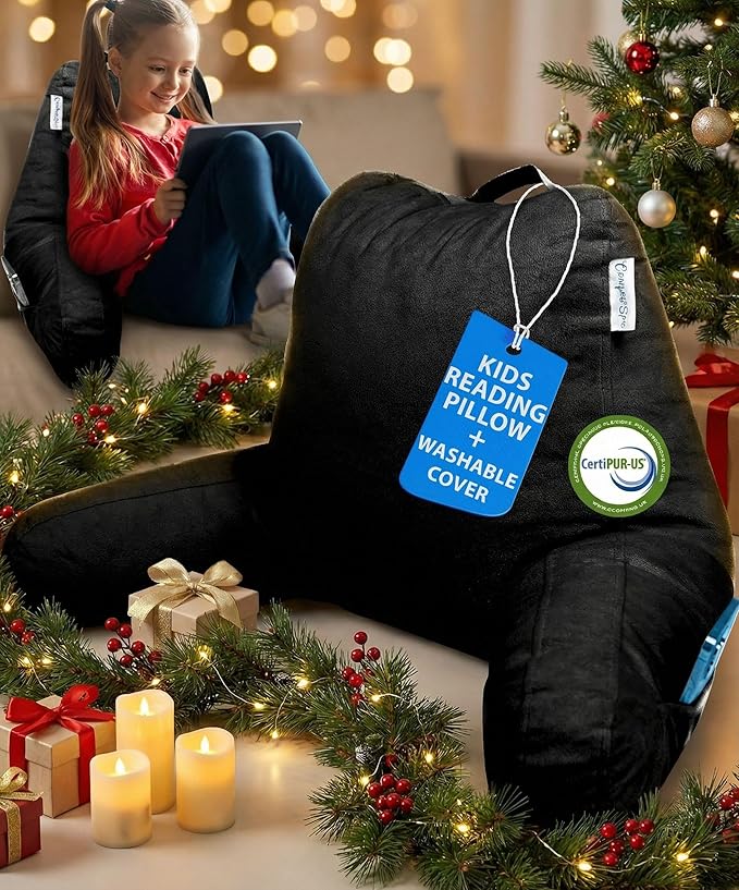 ComfortSpa Reading Pillow for Kids Teens Adult, Back Rest Pillow by ReadingPillow