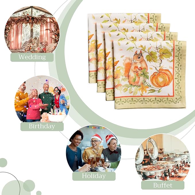 Maison d' Hermine Cloth Napkins Set of 4 100% Cotton - Image 6