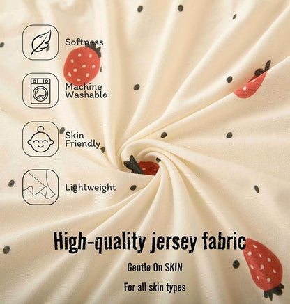 SDY Jersey Strawberry Bassinet Sheets - Image 4