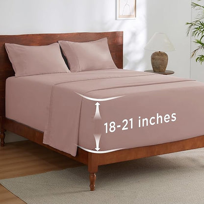 Bedsure Deep Pocket Full Size Bed Sheets Set by BEDSURE