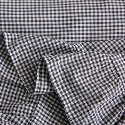 Black/White Plaid Ruffle Throw Pillow Covers Farmhouse Checkered Gingham - Image 6