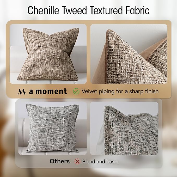 a moment Brown Reversible Pillow Covers 2 Pack - Image 3