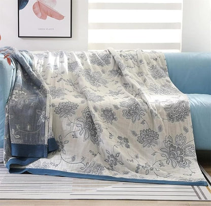 MSGKV Boho Throw Blanket for Couch Sofa Bed Decor, 100% Cotton Blankets Warm by MSGKVHomeTextiles