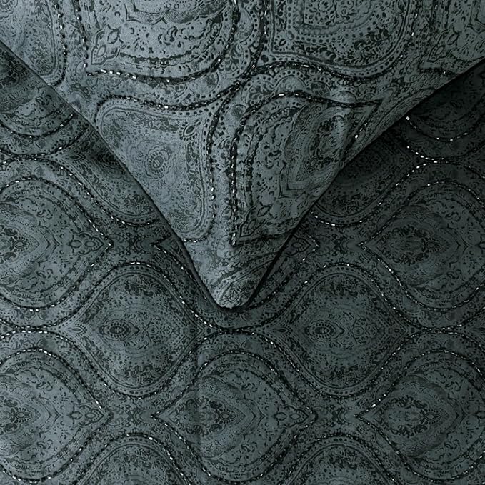 The HomeCentric King/Queen/Twin Gray Decorative King 90"x18" Bed Runner - Image 3