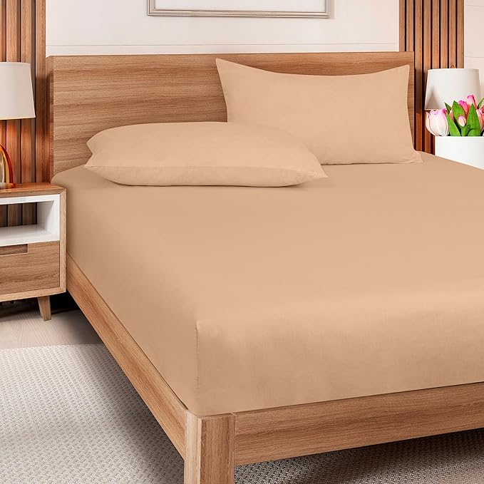 ROYALE LINENS 300 Thread Count 100% Long Staple Combed Cotton Fitted Sheet Twin - Image 8