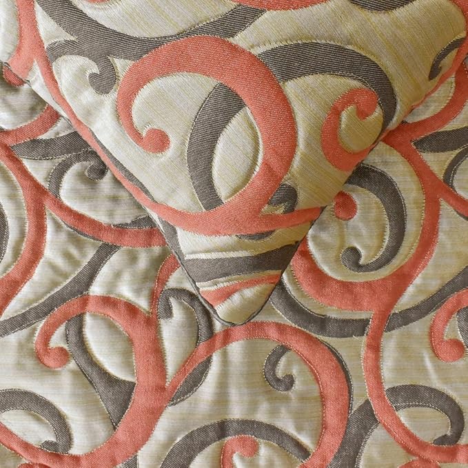 The HomeCentric King/Queen/Twin Orange Designer Full 68"x18" Bed Runner Without - Image 4