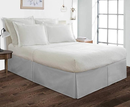 Bed Skirt - 100% Cotton 800 Thread Count Box Pleated Bed Skirt - Luxury Pleated - Image 2