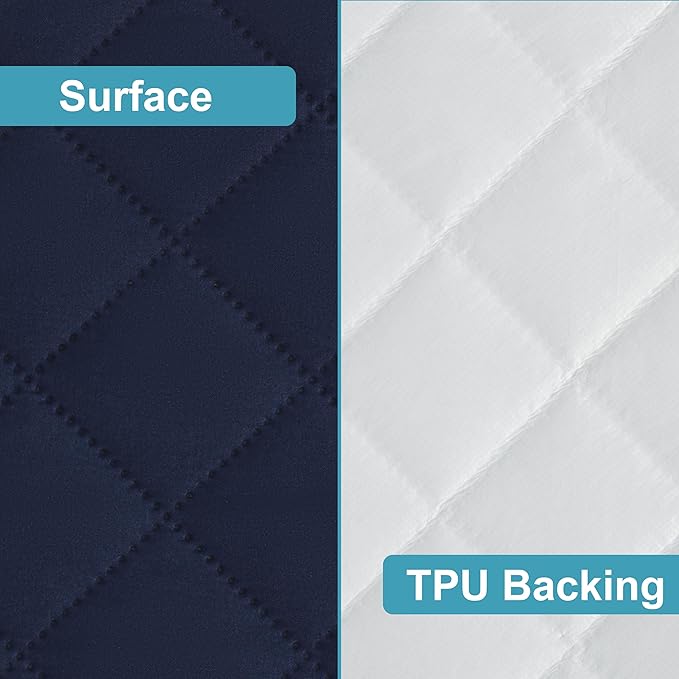 NTBAY 2 Pack Waterproof Crib Mattress Protector, Quilted 28"x52" Toddler Fitted - Image 3
