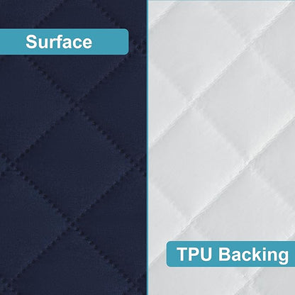 NTBAY 2 Pack Waterproof Mini Crib Mattress Protector, Quilted 24"x38" Fitted - Image 3