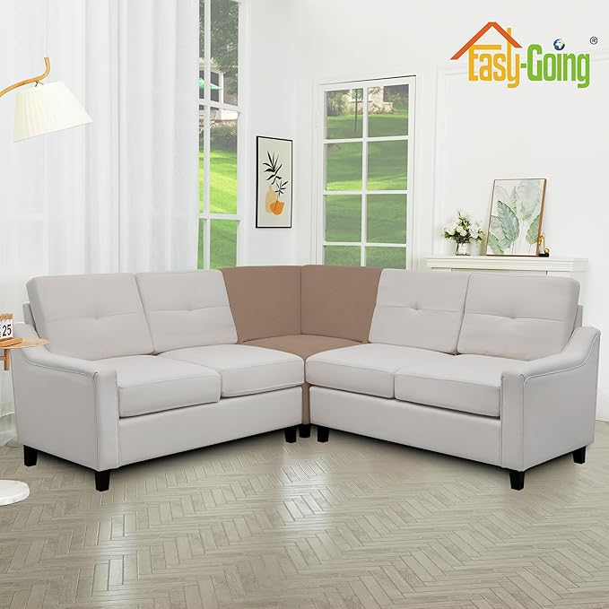 Easy-Going Stretch Sectional Corner Sofa Slipcover 1-Piece Couch Sofa Cover - Image 3