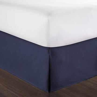 Bed Skirt - 100% Cotton 800 Thread Count Box Pleated Bed Skirt - Luxury Pleated - Image 3