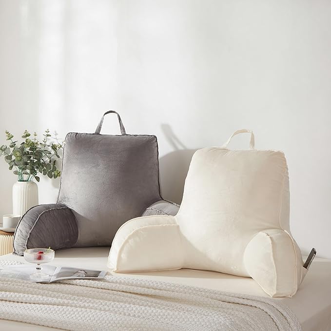Reading Pillow for Sitting in Bed Adult, Back Pillow for Bed Sitting Up - Image 8