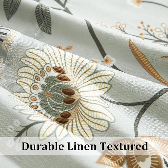 Leeva Kitchen Valances for Windows, 1 Panel Linen Textured Decorative Valance - Image 5
