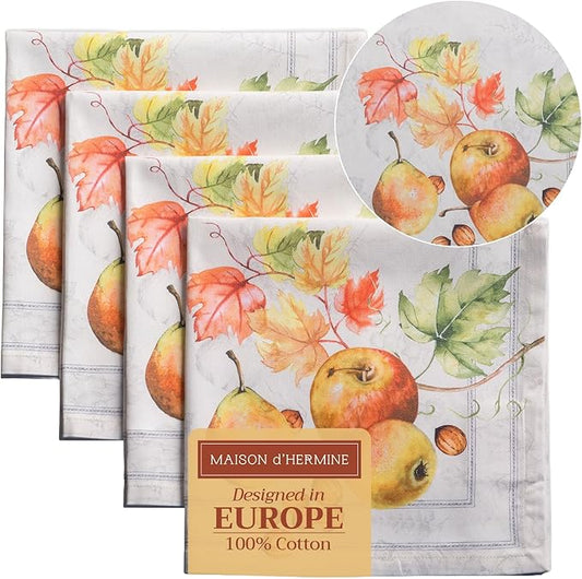 Maison d' Hermine Cloth Napkins Set of 4 100% Cotton by MaisondHermine