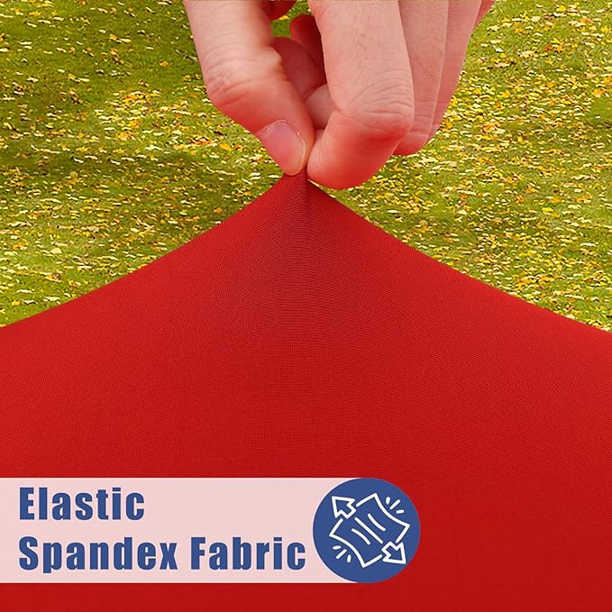 Round Spandex Christmas Tablecloth, Elastic Fitted Waterproof Tablecloths - Image 2