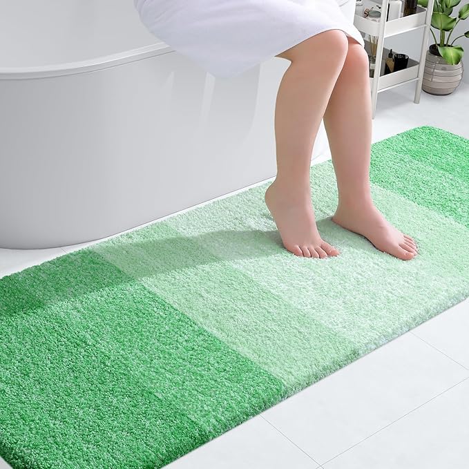 OLANLY Bathroom Runner Rugs 70x24, Extra Soft Absorbent Microfiber Bath Rugs by OLANLY
