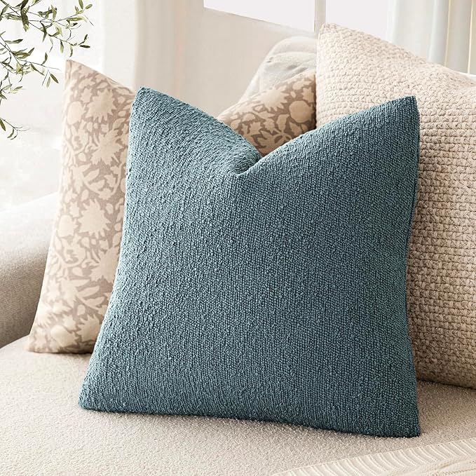 Foindtower Set of 2, Decorative Textured Boucle Throw Pillow Covers Accent - Image 5