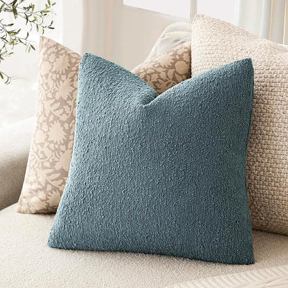 Foindtower Decorative Textured Boucle Throw Pillow Covers Accent Solid Pillow - Image 5