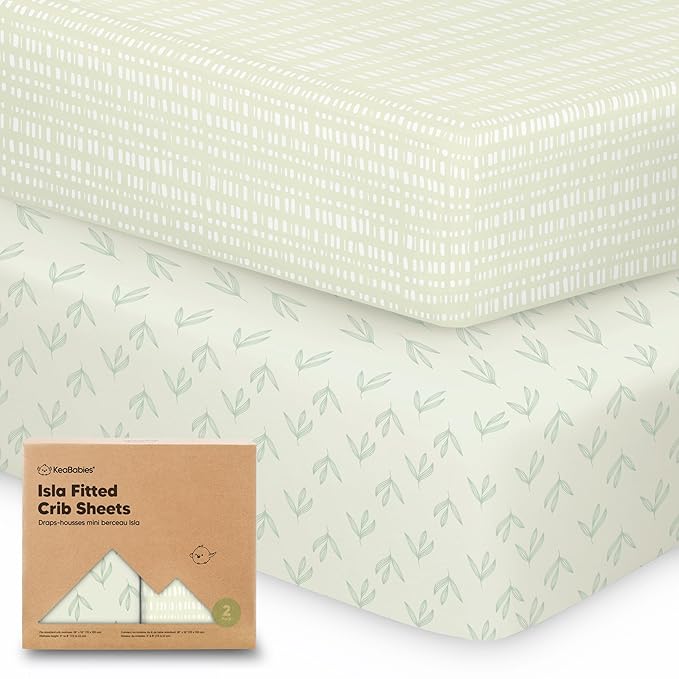 KeaBabies 2-Pack Baby Crib Sheets by KeaBabies