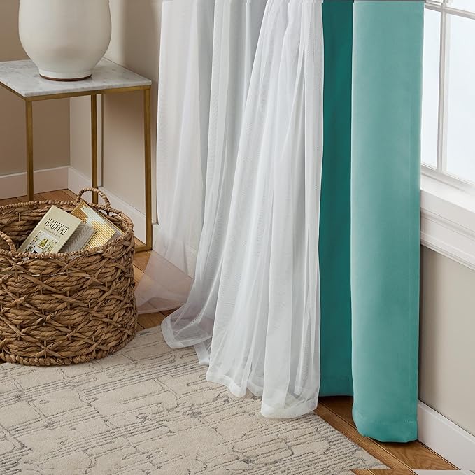 TOWN & COUNTRY LUXE Talia Double Layer Indoor Curtains, Sheer and Room - Image 4