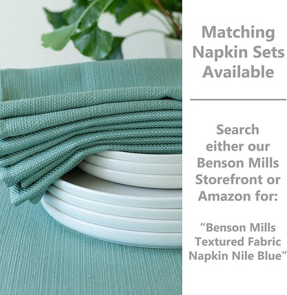 Benson Mills Cameron Textured Fabric Table Cloth, - Image 2