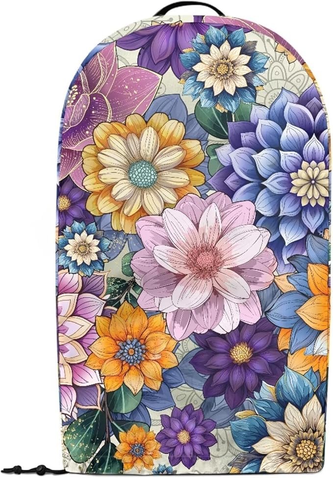 Boho Flower Bright Blossom Countertop Blender Cover Kitchen Appliance Dust - Image 2