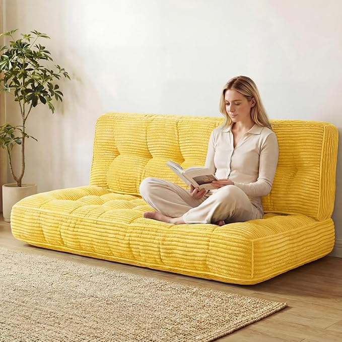 63 Inch Folding Sofa Bed Convertible Chair, 2-in-1 Convertible Boneless Sofa - Image 9