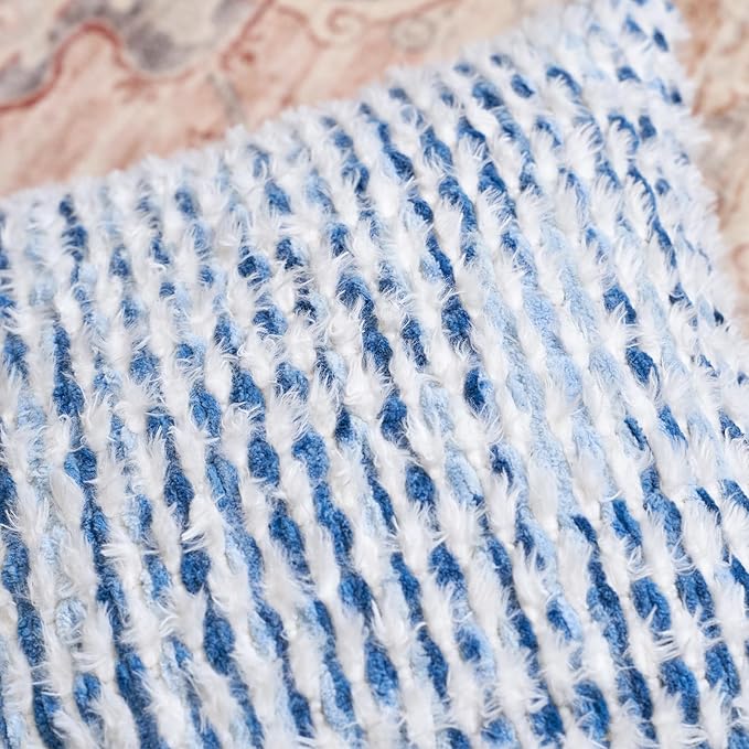 Aeckself Boho Chenille Tufted Pillow Cover 12x20 Inch, Rectangle Decorative - Image 2