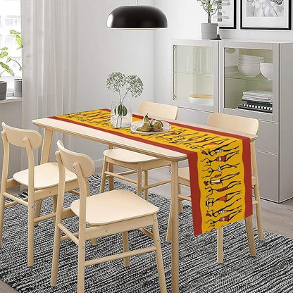 African Woman Table Runner, Ethnic American History Month Juneteenth Heritage - Image 8