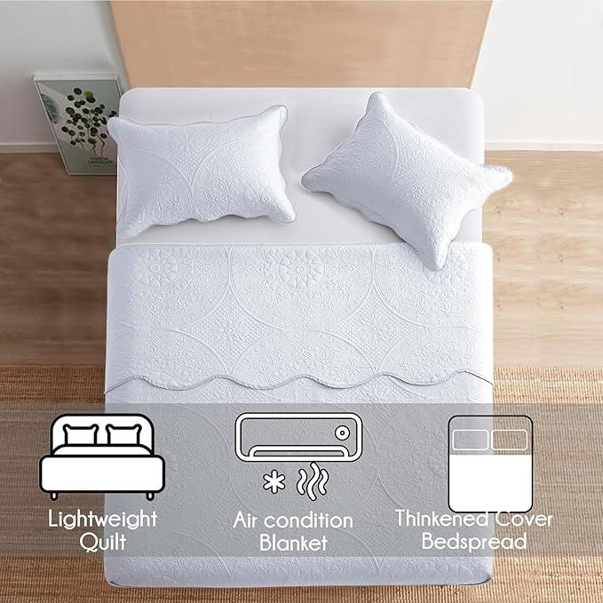 IR Imperial Rooms Twin Quilt Bedding Set Size + 1 Pillow Shams - Image 2