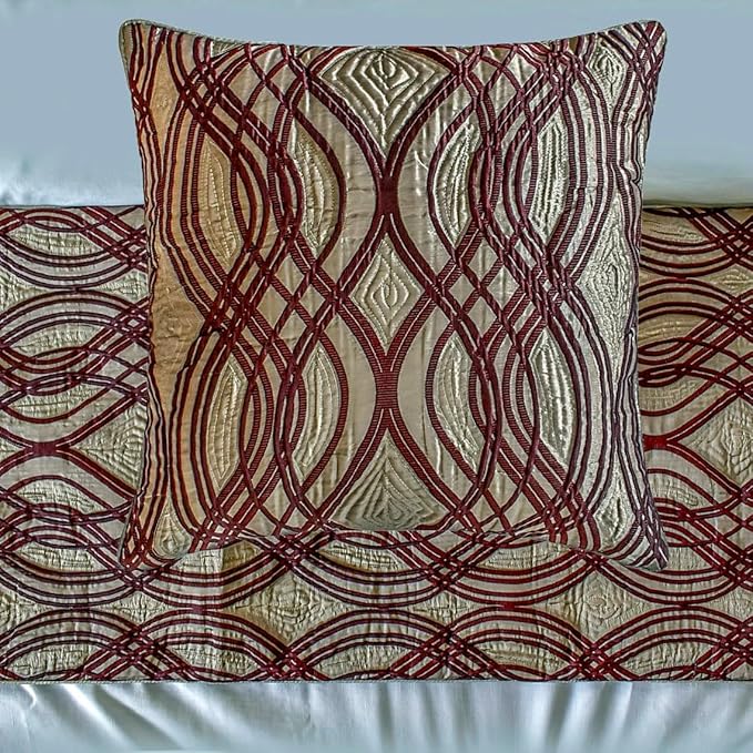 The HomeCentric King/Queen/Twin Brown Decorative Bed Runner Twin 53"x18" Bed - Image 2