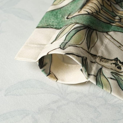 Leeva Flower Botanical Kitchen Valance, Prevent Glare Decorative Print Window - Image 4