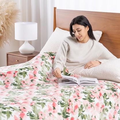 Luxury Printed Fleece Warm Blanket, Soft Lightweight Velvety Plush Throw - Image 3