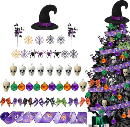 43 Pcs Halloween Tree Ornaments Decorations Tree Topper Hanging Ornaments for Halloween Home Party