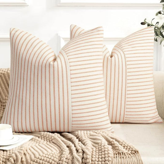 YCOLL Fall Pillow Covers 26x26, Modern Accent Throw Pillow Covers Set of 2 by PillowCoversExpert