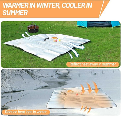 Himalaya Foam Foil Blanket Lightweight Camping Mat Outdoor Roll-up Portable - Image 4