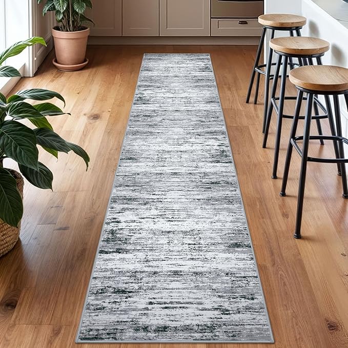 Modern Abstract Runner Rug 2x10 - Image 2