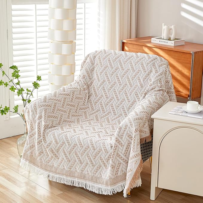 AIVIA Slipper Chair Cover Sheet Blanket, Reversible Anti Slip Throw Cushion - Image 3