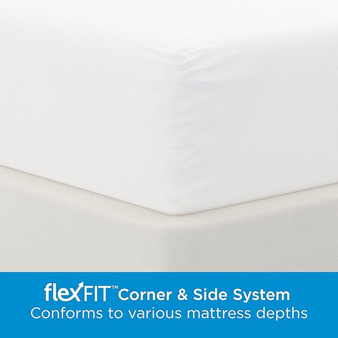 AllerEase Waterproof Mattress Protector Stain Protection Queen Size Allergen - Image 7