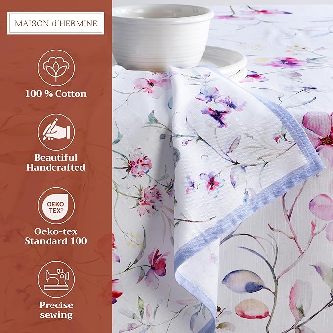 Maison d' Hermine Cloth Napkins Set of 4 100% Cotton Everyday Reusable Square - Image 2