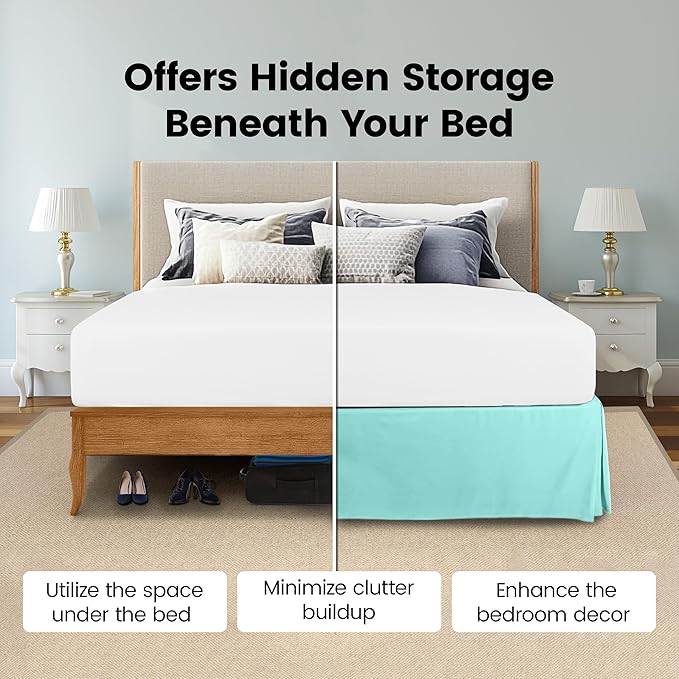 Utopia Bedding Queen Bed Skirt - Image 3
