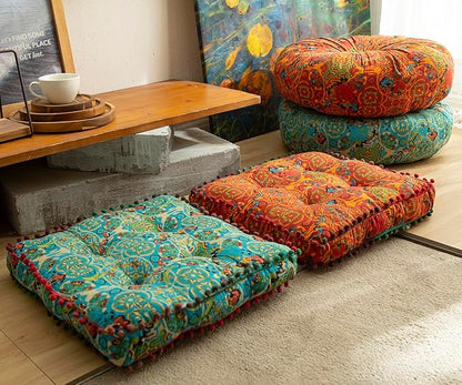vctops Boho Cotton Linen Square Chair Seat Cushions - Image 3