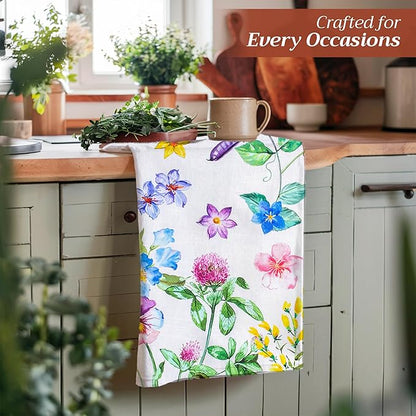 Maison d' Hermine Kitchen Towels Set of 3 100% Cotton 27.50" x 20" Reusable - Image 6