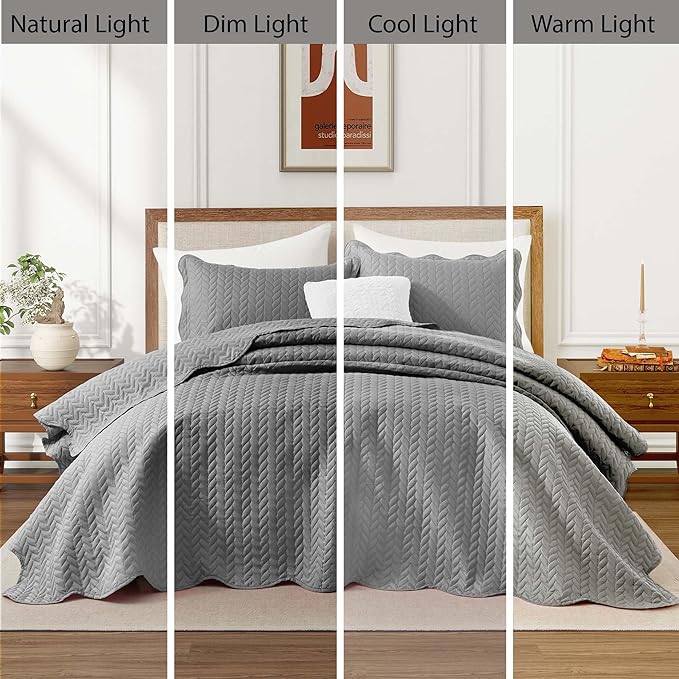 IR Imperial Rooms California King Quilt Bedding Set Size + 2 Pillow Shams - Image 7