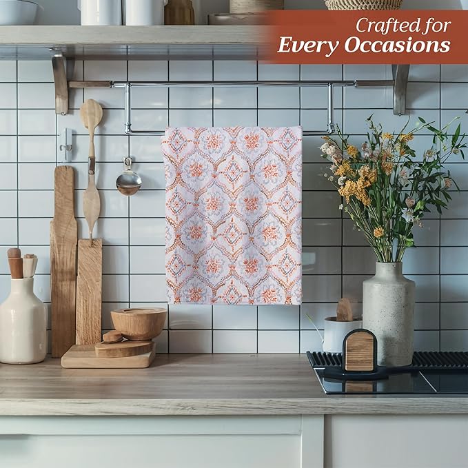 Maison d' Hermine Kitchen Towels Set of 3 100% Cotton 20" x 27.5" Reusable - Image 5