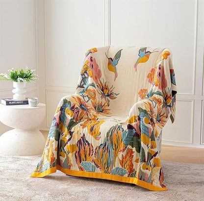 MSGKV 100% Cotton Throw Blanket - Image 4